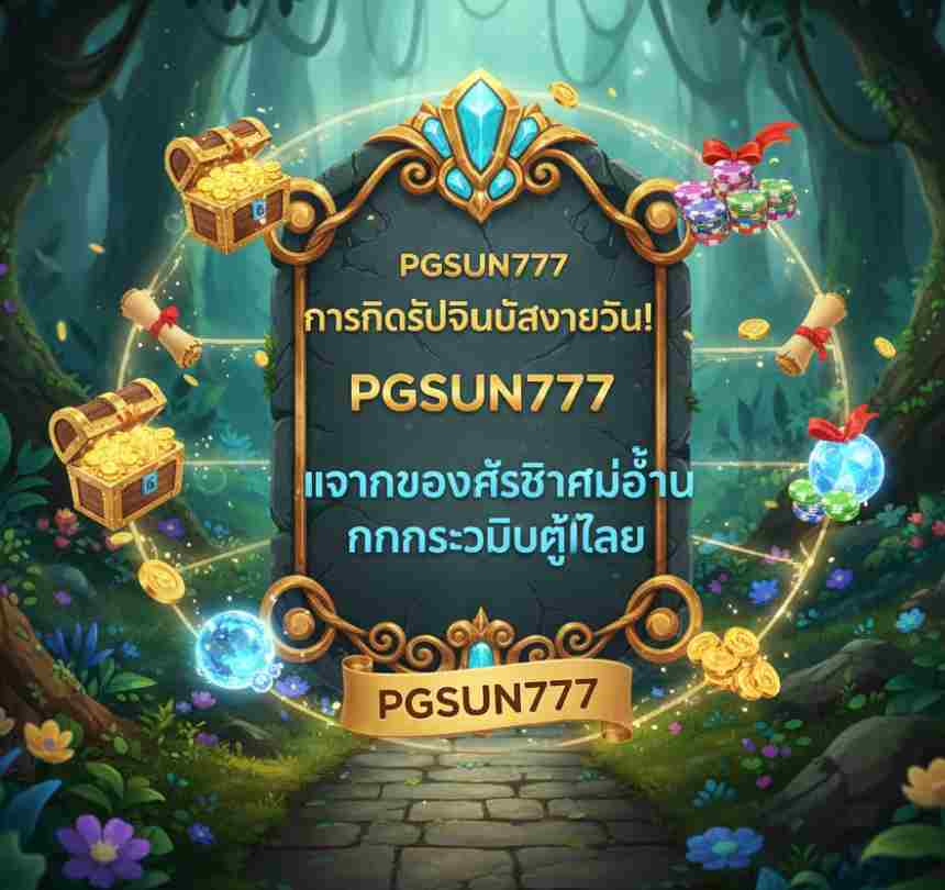 PGSUN777 แจกของรางวัลไม่